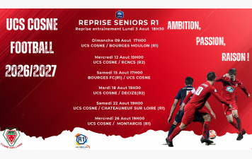 RÉGIONAL 1 &amp; RÉGIONAL 3 : Le calendrier paru